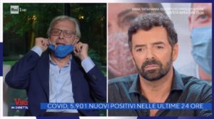 foto di Vittorio Sgarbi e Alberto Matano a La vita in diretta