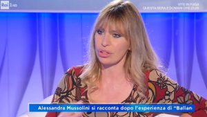 foto Alessandra Mussolini a Domenica In