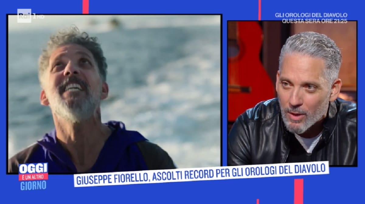 foto di Beppe Fiorello da Serena Bortone