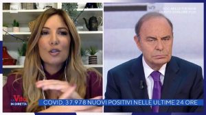 foto di Selvaggia Lucarelli e Bruno Vespa a La vita in diretta