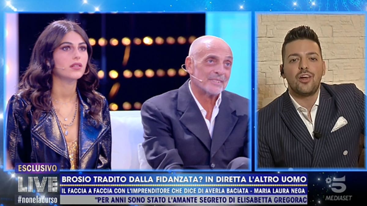 foto Maria Laura Paolo Brosio e Diego a Live Non è la D'Urso