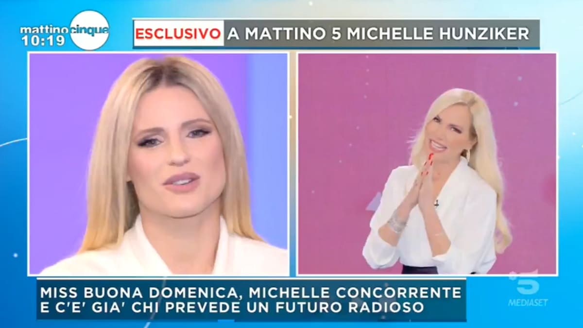 foto Michelle Hunziker Federica Panicucci Mattino 5