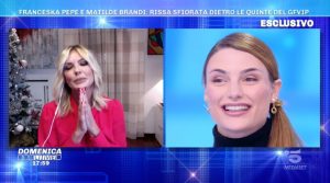 Foto Franceska Pepe e Matilde Brandi Domenica Live