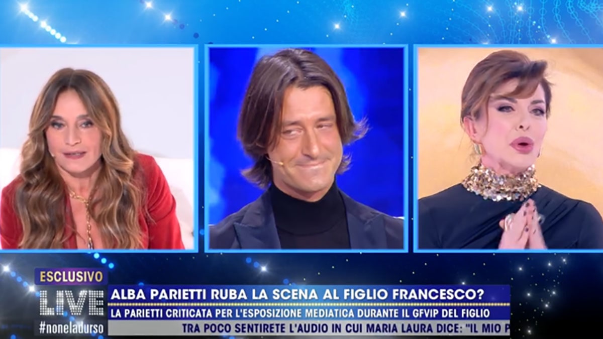 foto Caterina Collovati Francesco Oppini e Alba Parietti a Live Non è la D'Urso