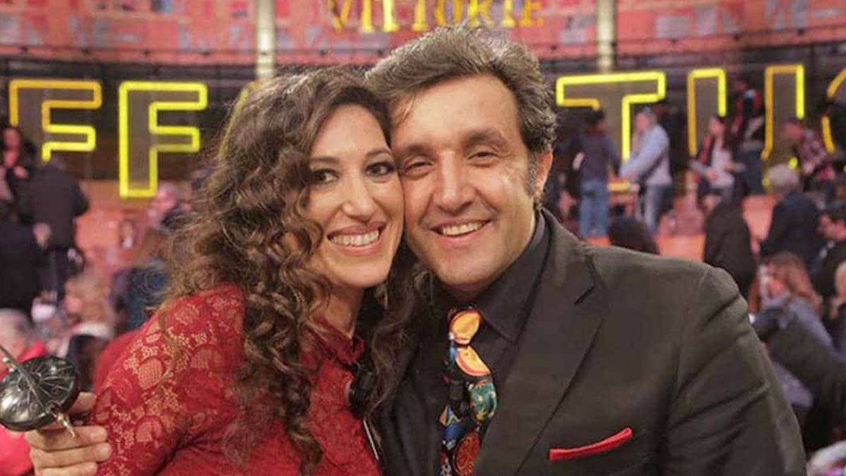 foto Flavio Insinna e Adriana Riccio