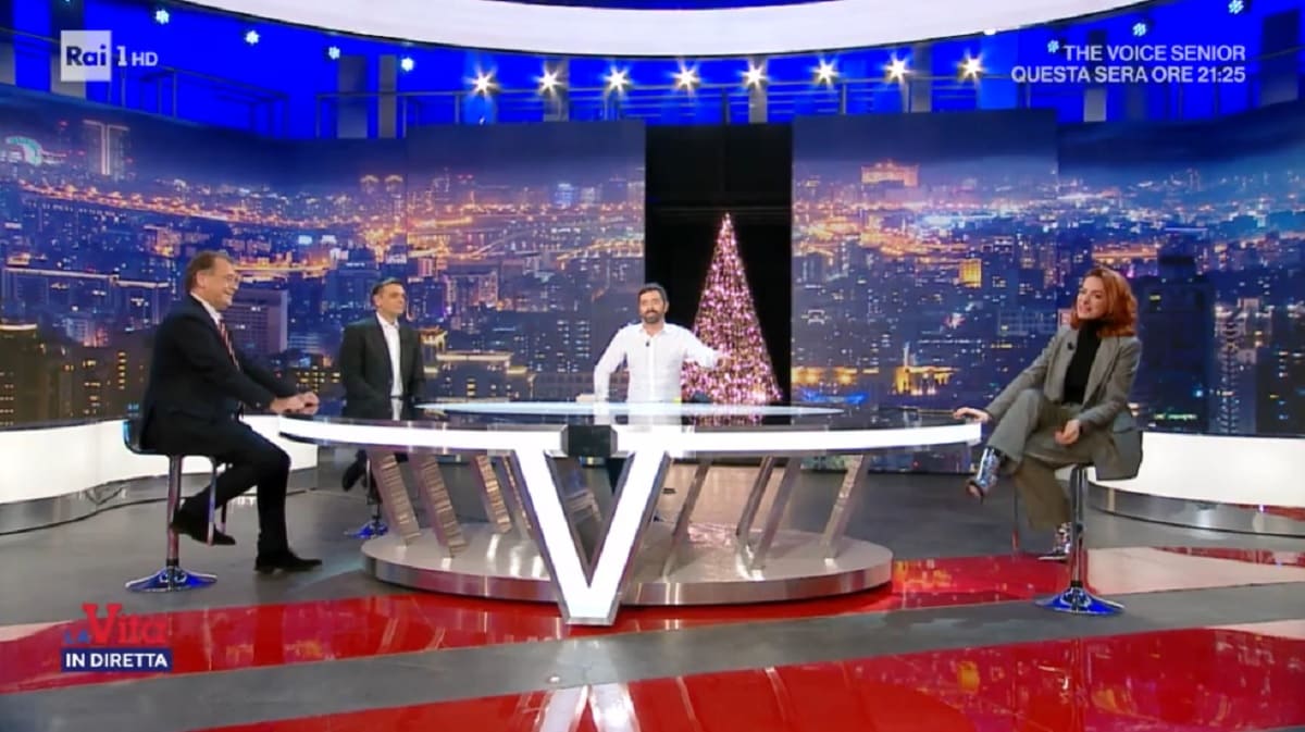 foto da La vita in diretta del 18 dicembre