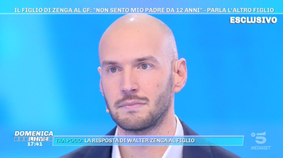 Foto Nicolò Zenga Domenica Live