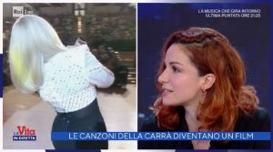 foto di Andrea Delogu a La vita in diretta del 22 gennaio