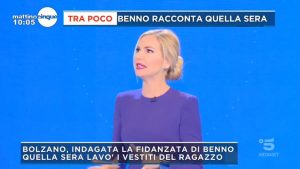 foto Federica Panicucci Mattino 5 oggi