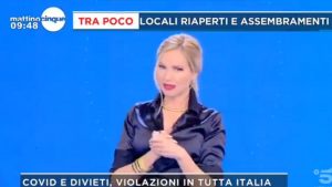 foto Federica Panicucci Mattino 5 oggi