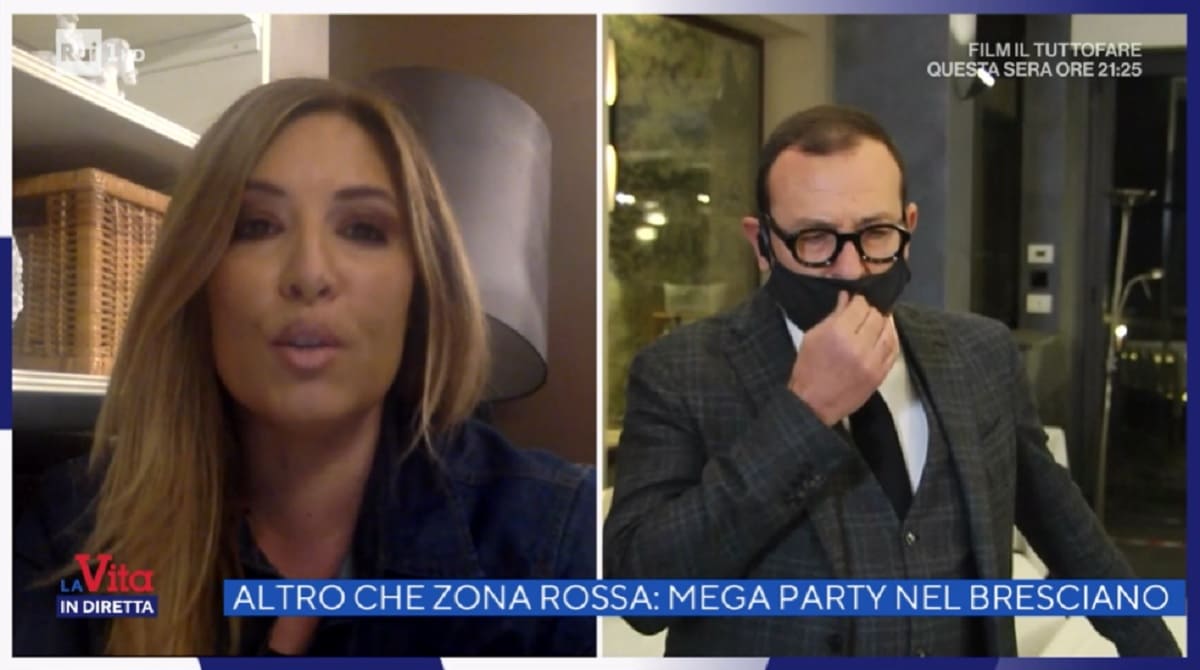 foto di Selvaggia Lucarelli a La vita in diretta del 4 gennaio