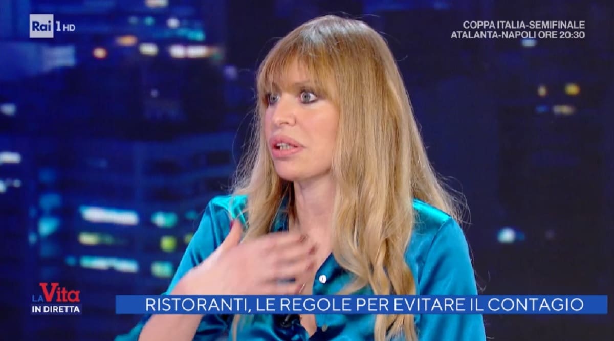 foto di Alessandra Mussolini a La vita in diretta