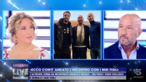 foto Walter Zenga a Live Non è la D'Urso