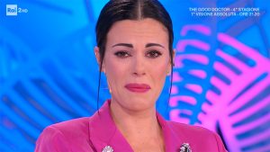 foto Bianca Guaccero in lacrime a Detto Fatto