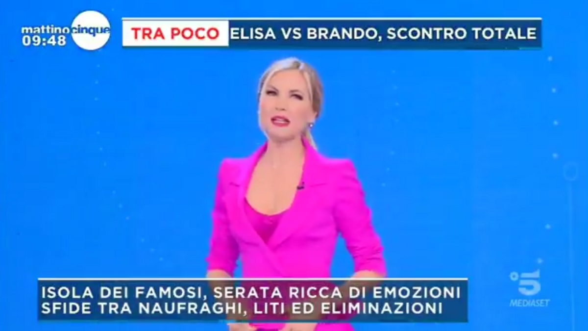 foto Federica Panicucci Mattino Cinque 23 marzo