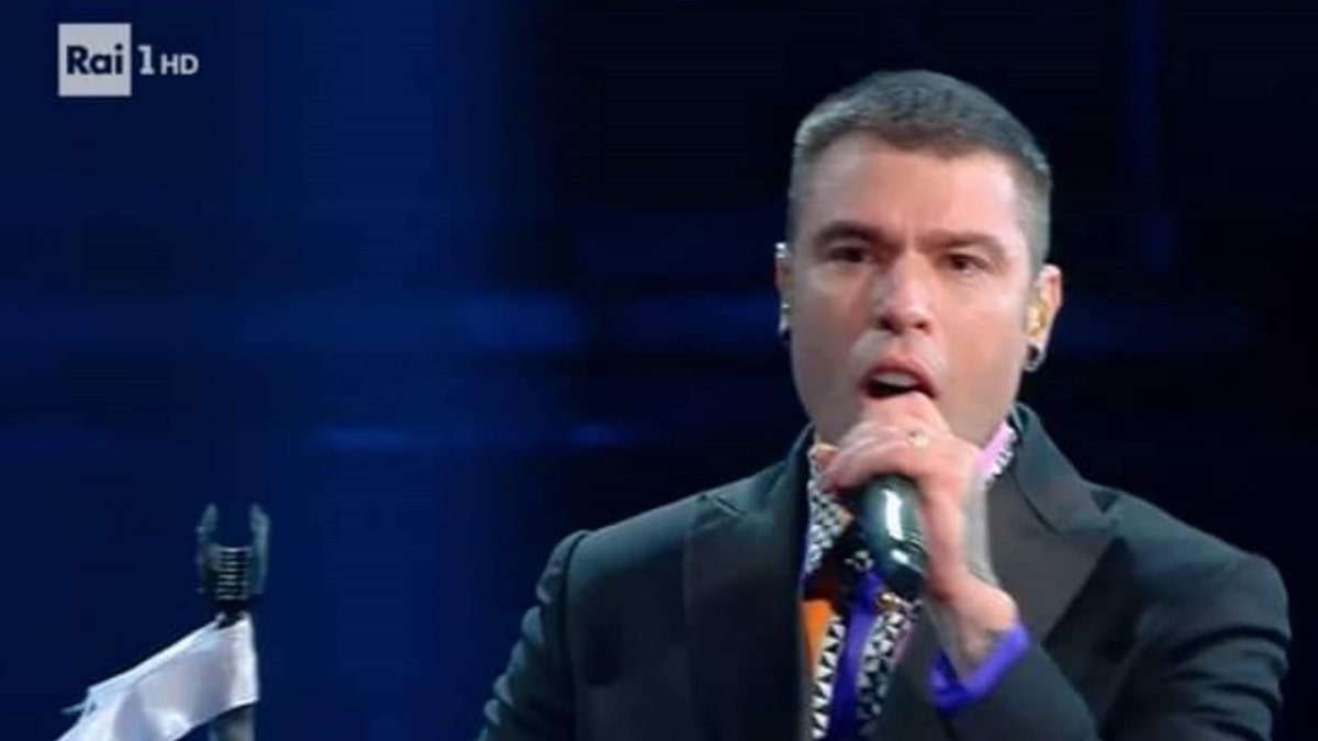 foto Fedez a Sanremo 2021