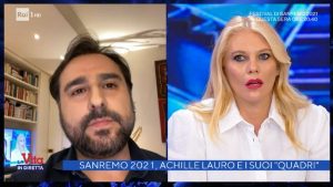 foto di Eleonora Daniele e Davide Maggio a La vita in diretta