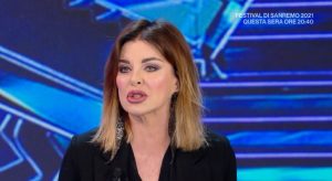 foto di Alba Parietti a La vita in diretta del 3 marzo