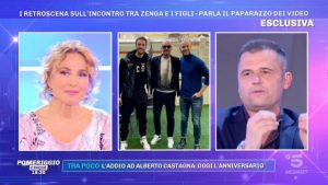 foto Walter Zenga retroscena a Pomeriggio 5