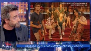 foto Alessio Boni de la compagnia del cigno 2 a La vita in diretta