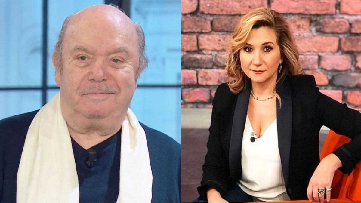 foto di Lino Banfi e Serena Bortone