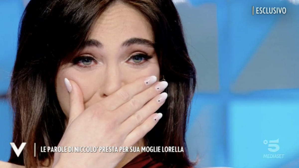 foto Lorella boccia piange verissimo