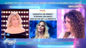 foto Samantha De Grenet a Domenica Live