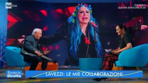 foto Mario Lavezzi e Loredana Bertè e Roberta Capua a Estate in diretta