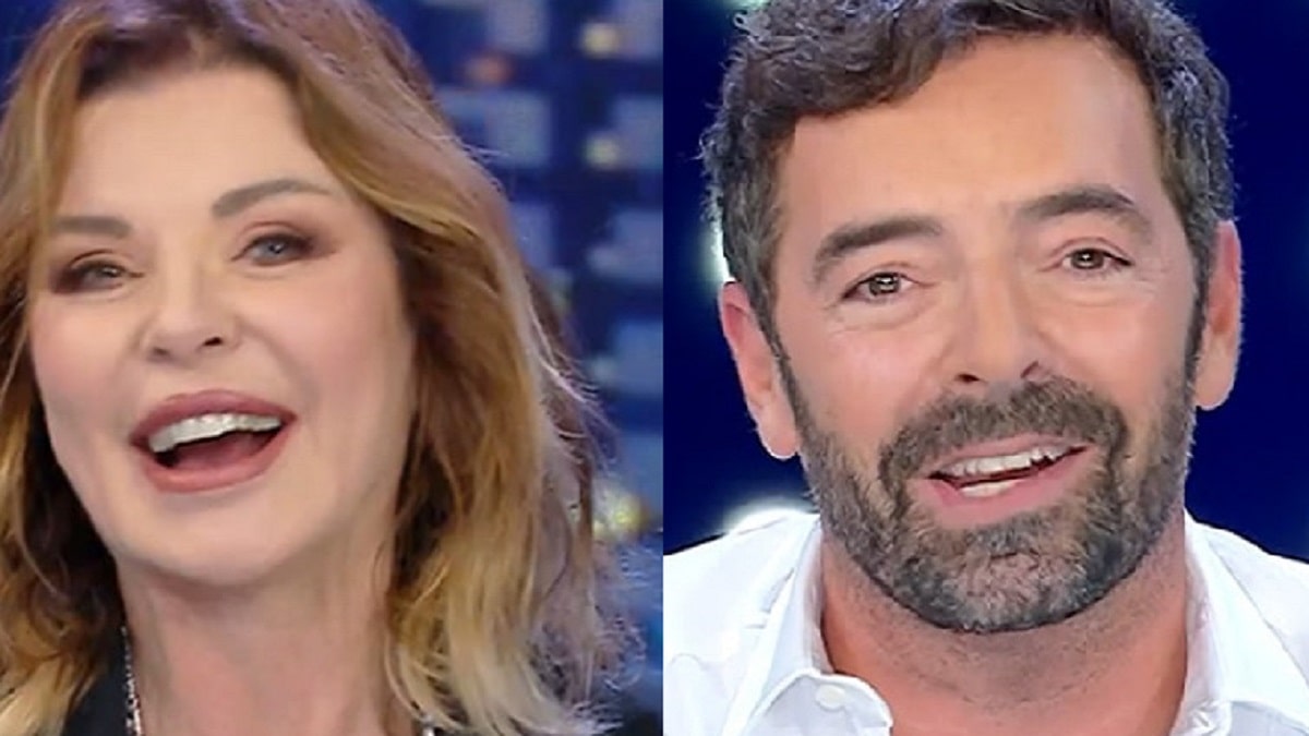 foto Alba Parietti e Alberto Matano a La vita in diretta