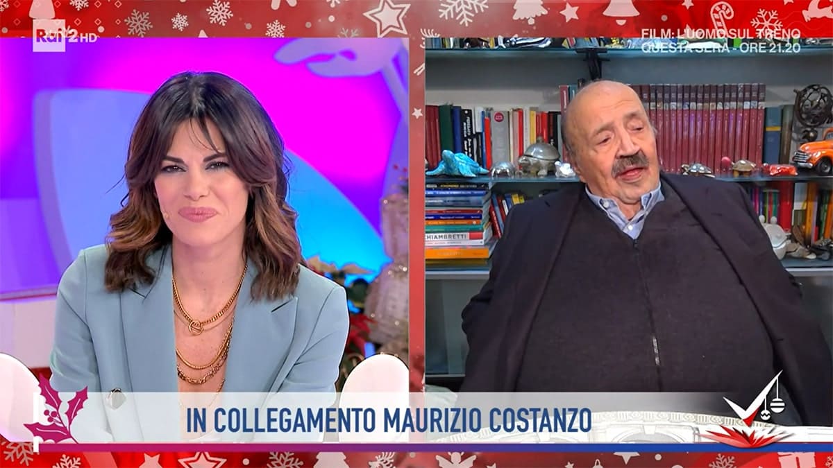 foto Bianca Guaccero e Maurizio Costanzo a Detto Fatto