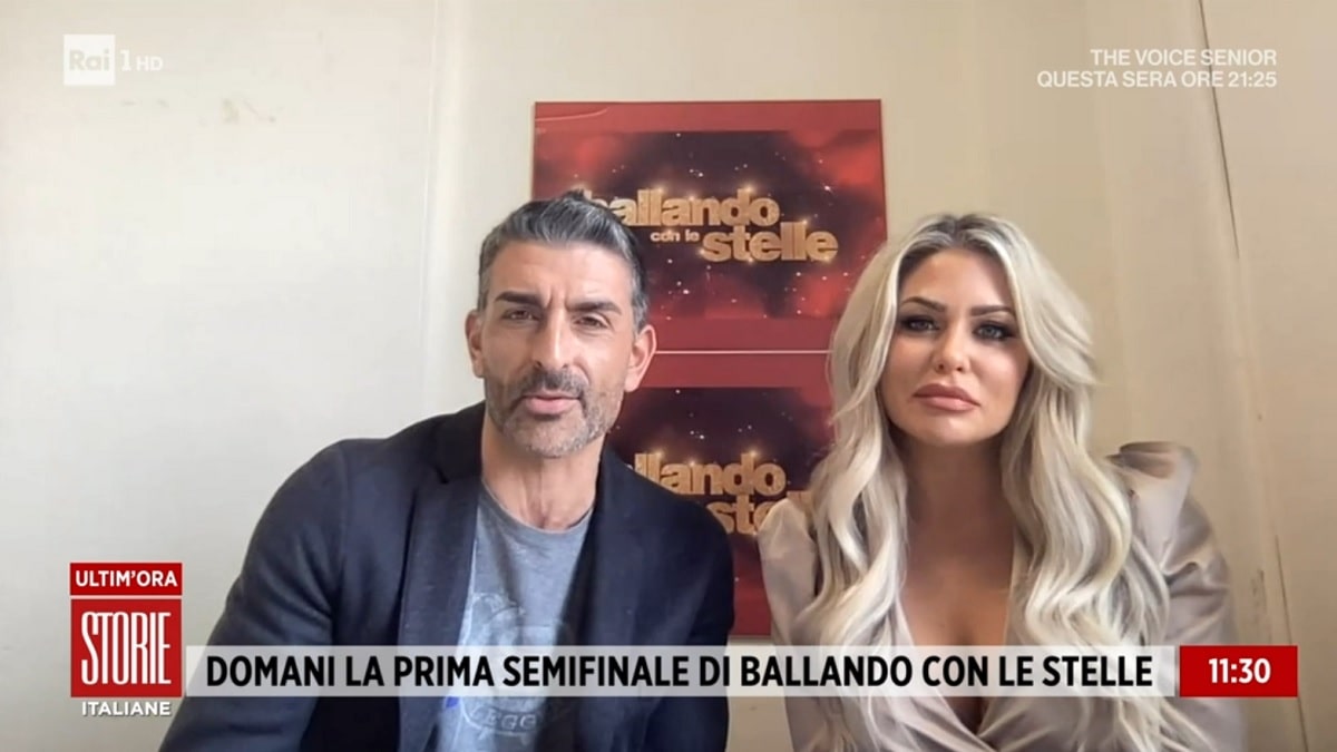 foto Simone Di Pasquale e Bianca Gascoigne a storie italiane