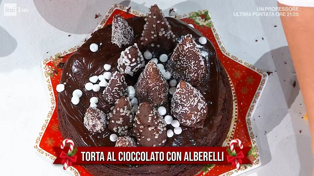 foto torta cioccolato alberelli Natalia Cattelani