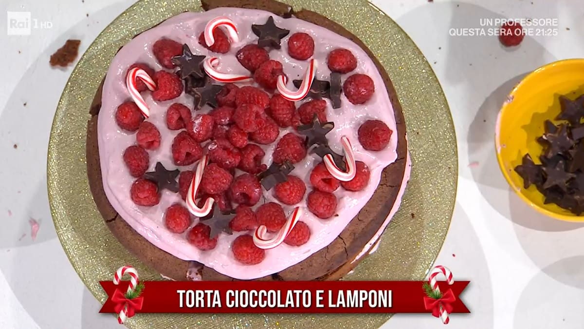 foto torta cioccolato lamponi