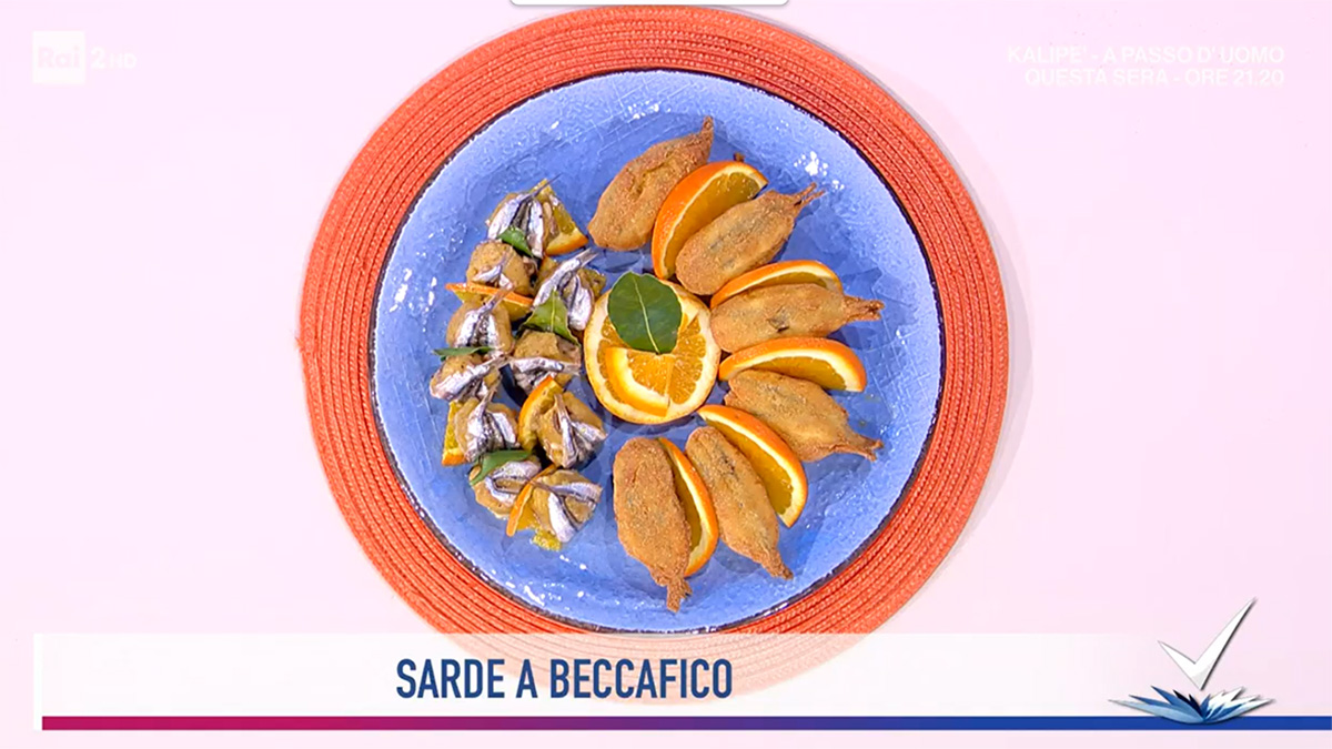 foto sarde a beccafico ricetta di oggi di Detto Fatto