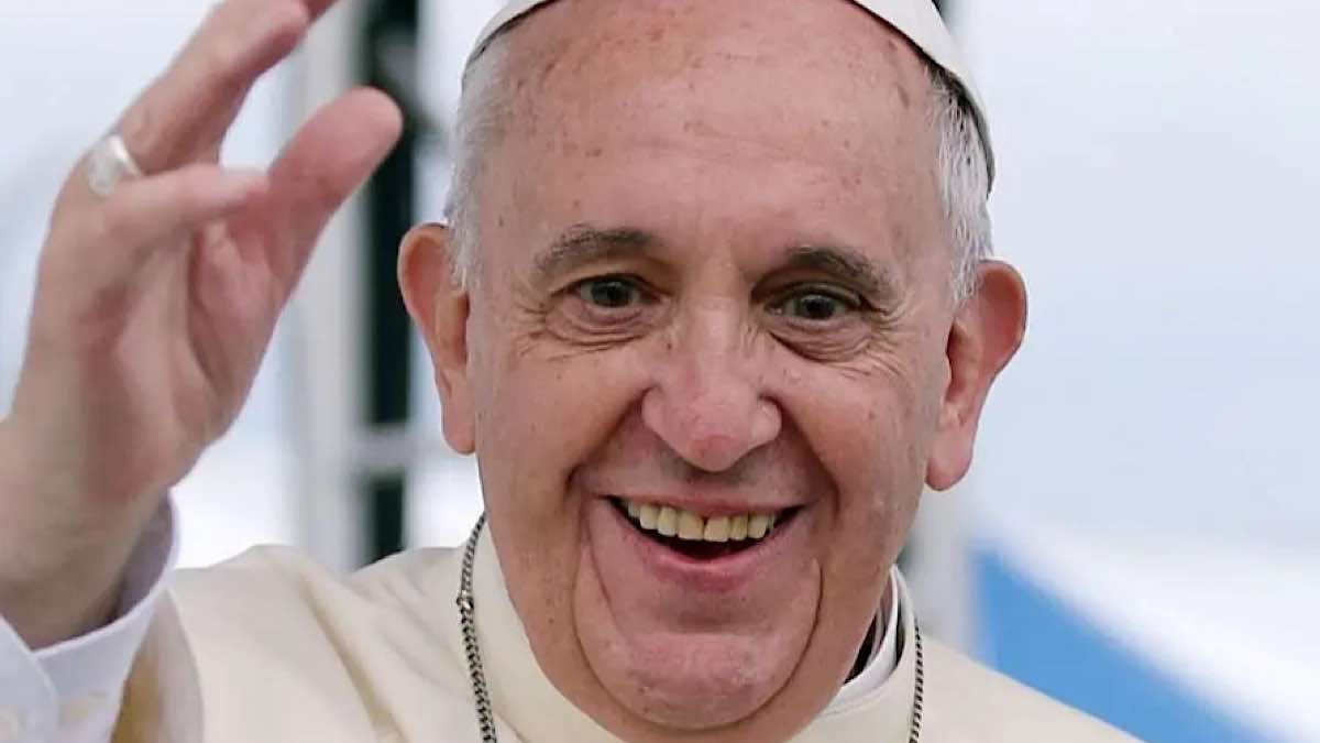 Foto Papa Francesco ospite Che tempo che fa