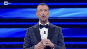 Foto Amadeus Sanremo 2022