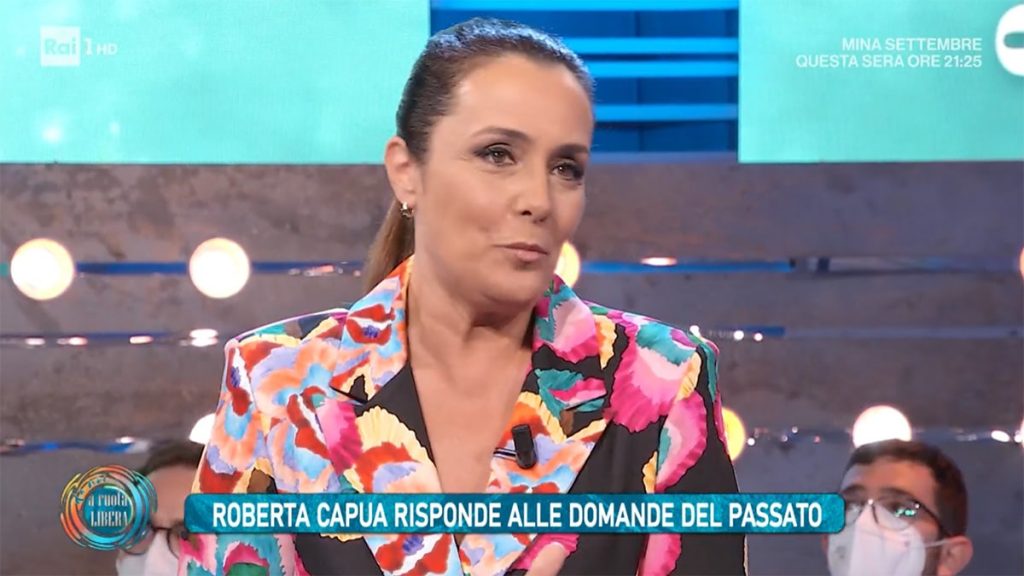 Da noi a ruota libera, imbarazzo per Roberta Capua 