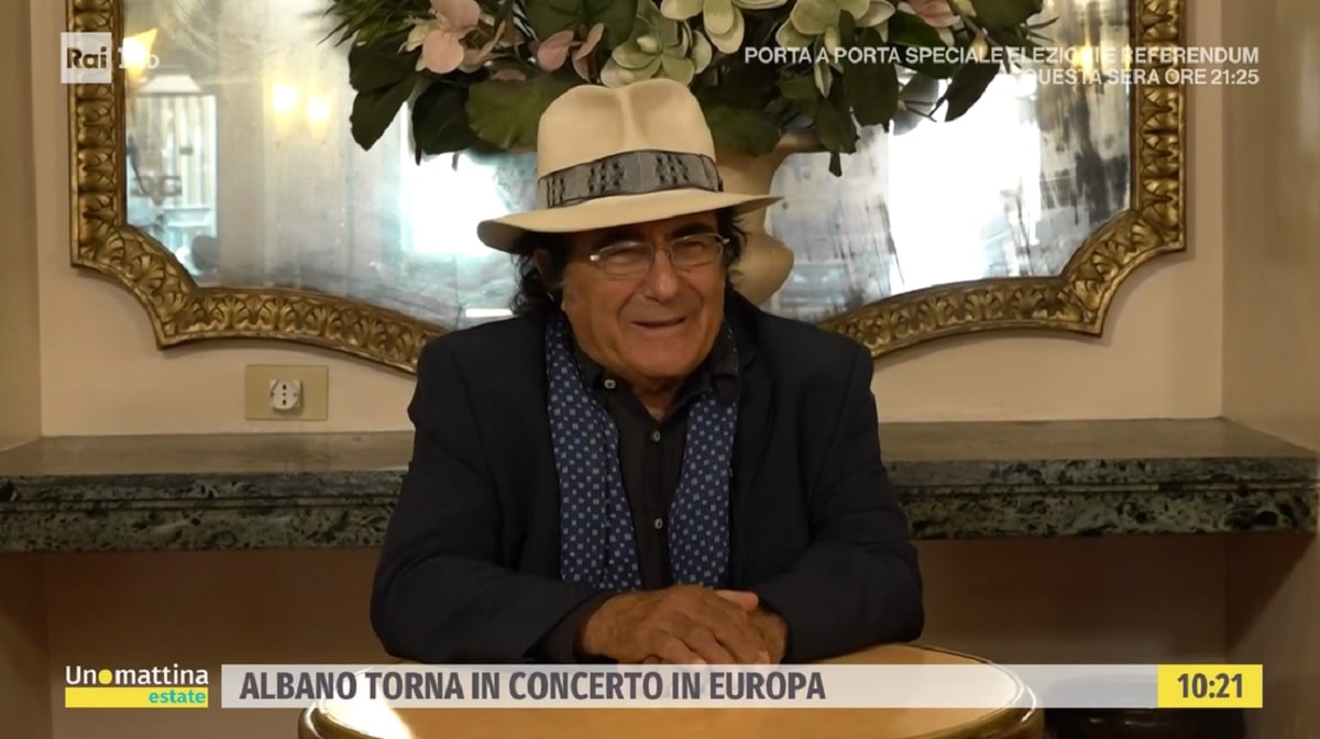 foto Al Bano a unomattina