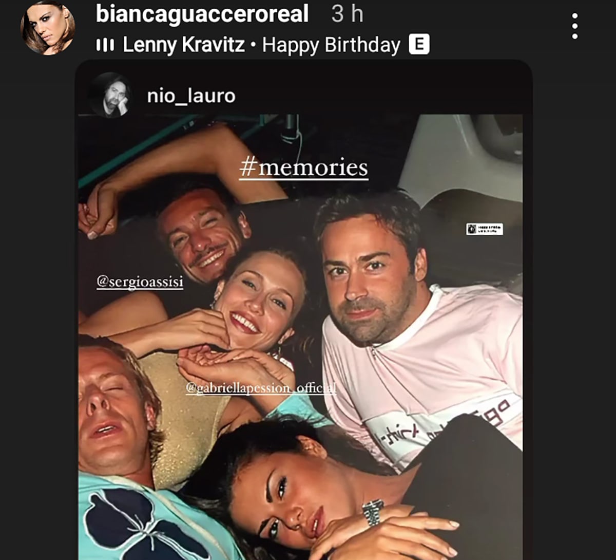 foto Bianca Guaccero Instagram