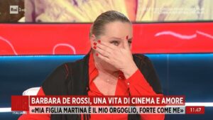 foto Barbara De Rossi lacrime