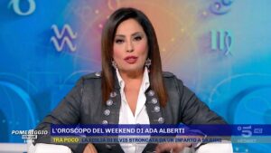 Foto Ada Alberti oroscopo weekend gennaio