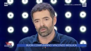 foto alberto matano commozione la vita in diretta