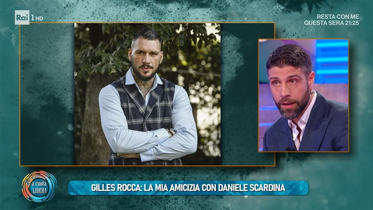 foto Gilles Rocca con Daniele Scardina a Da noi a ruota libera