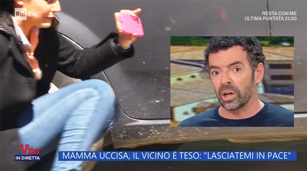 foto Inviata La vita in diretta incidente Alberto Matano