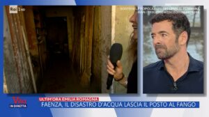 foto Alberto Matano in lacrime a La vita in diretta