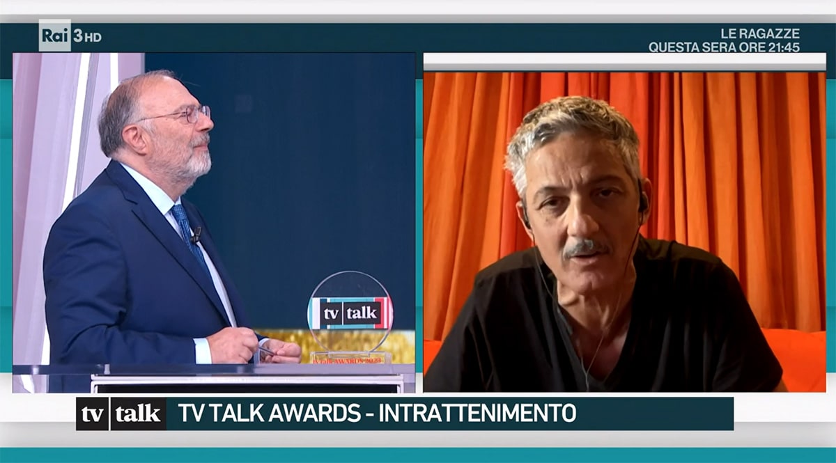 foto Massimo Bernardini e Fiorello a TvTalk