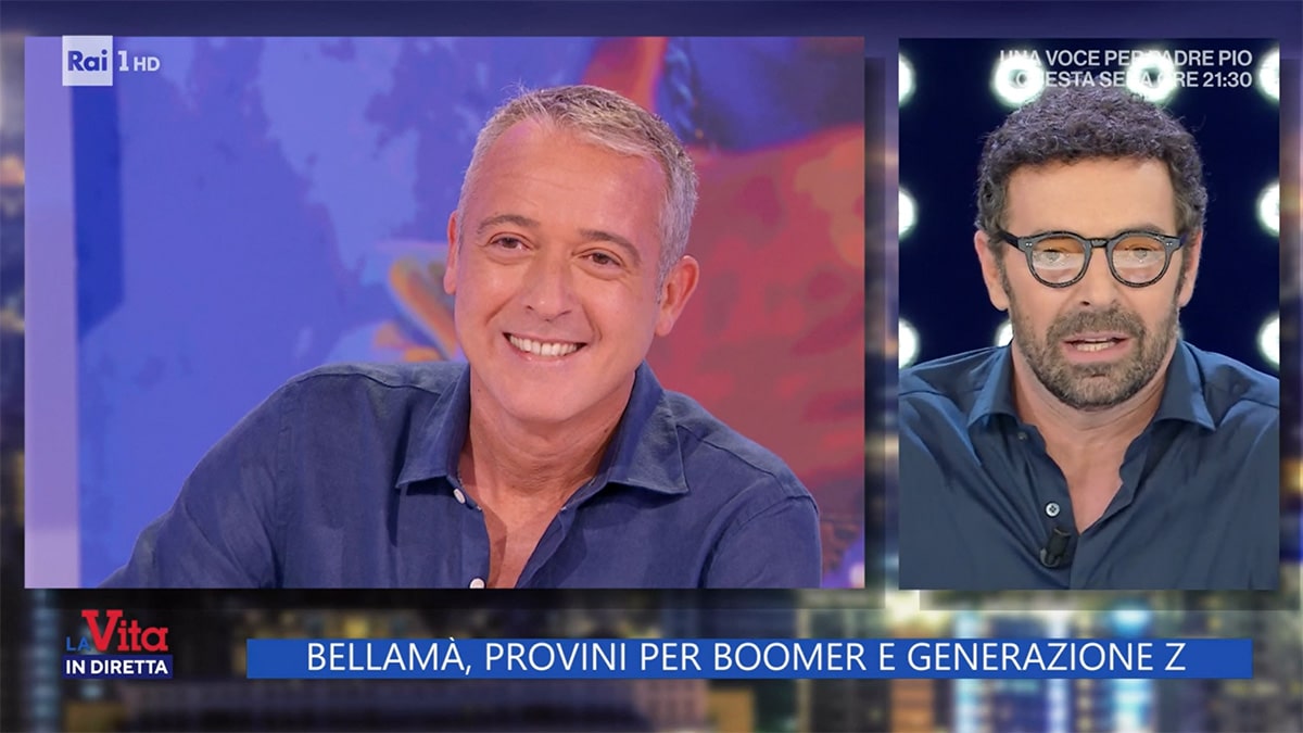 foto Pierluigi Diaco e Alberto Matano a La vita in diretta