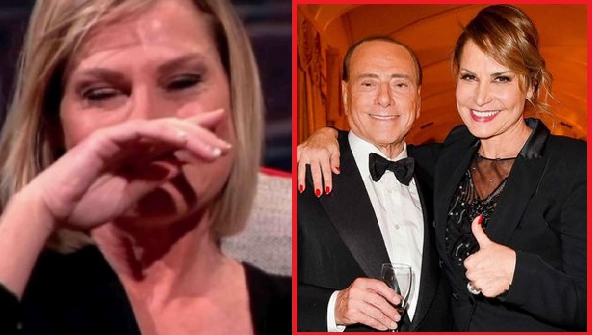 Foto Simona Ventura addolorata Berlusconi