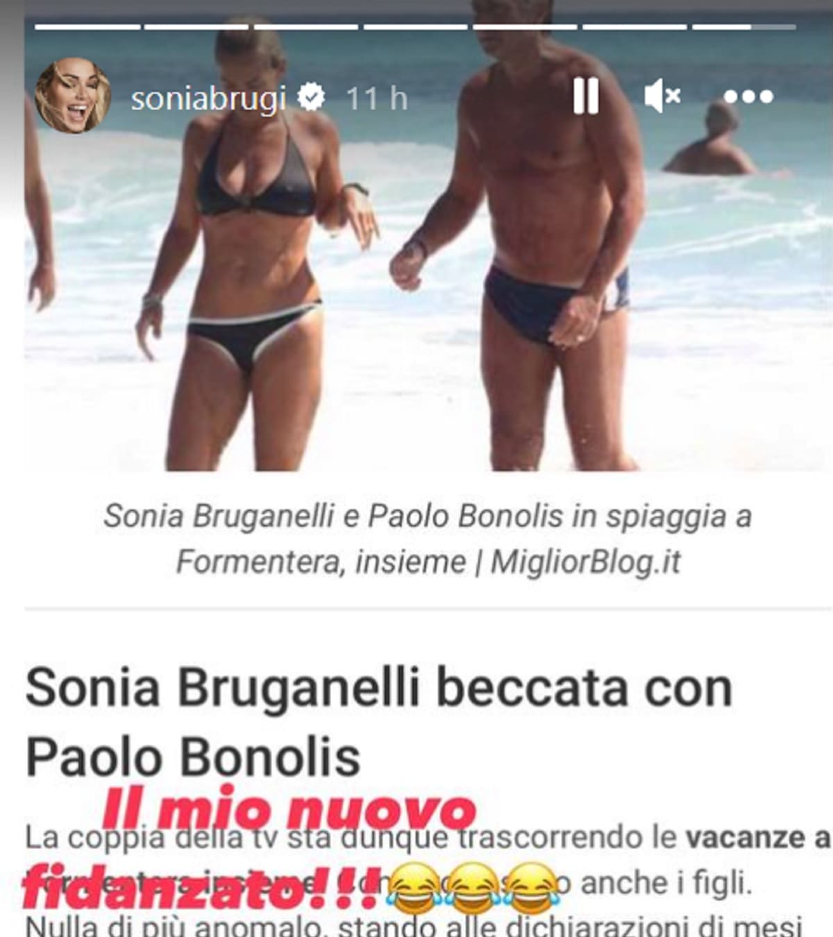 foto Sonia Bruganelli battuta