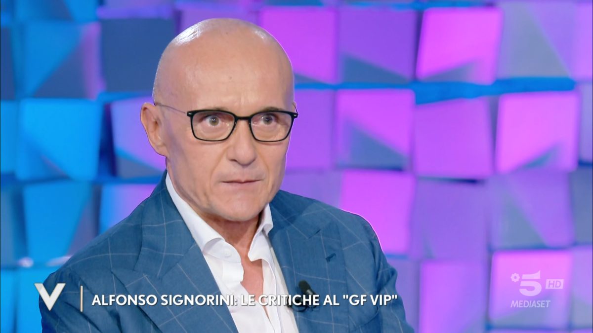 Foto Alfonso Signorini intervista Verissimo